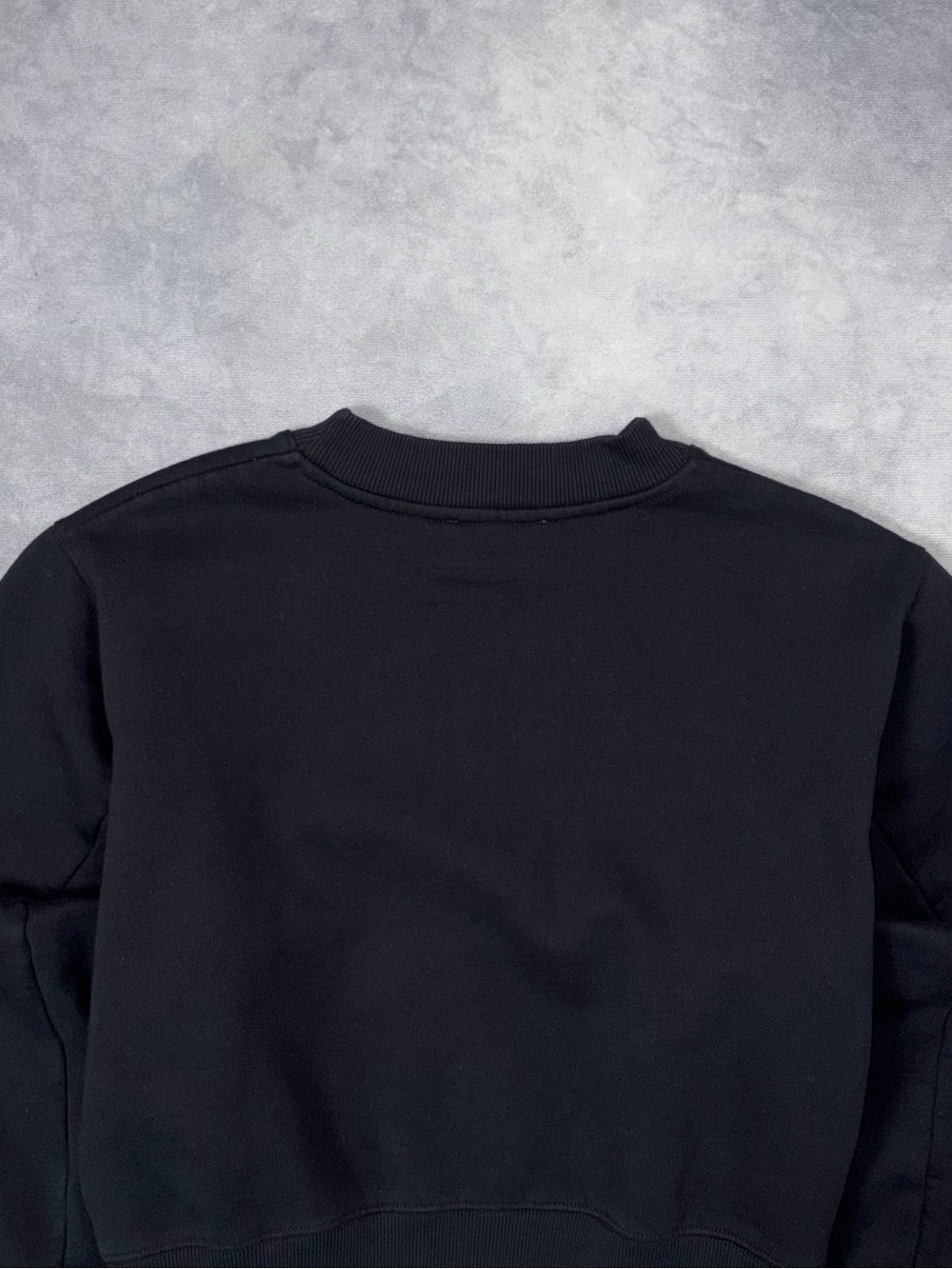 ACNE STUDIOS BIRD FL Black Cropped Avantgarde Y2K Zip Sweatshirt RRP600$ - Picture 8 of 15